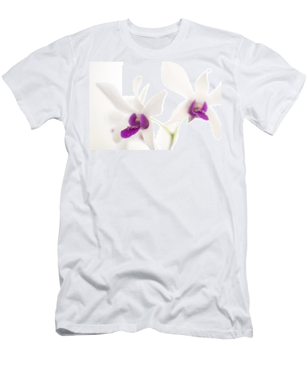 Orchid T-Shirt featuring the photograph White Orchids by Bradley R Youngberg