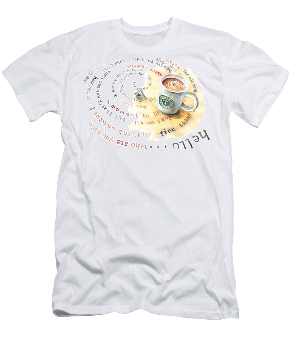 Travel T-Shirt featuring the painting Who are you today by Miki De Goodaboom