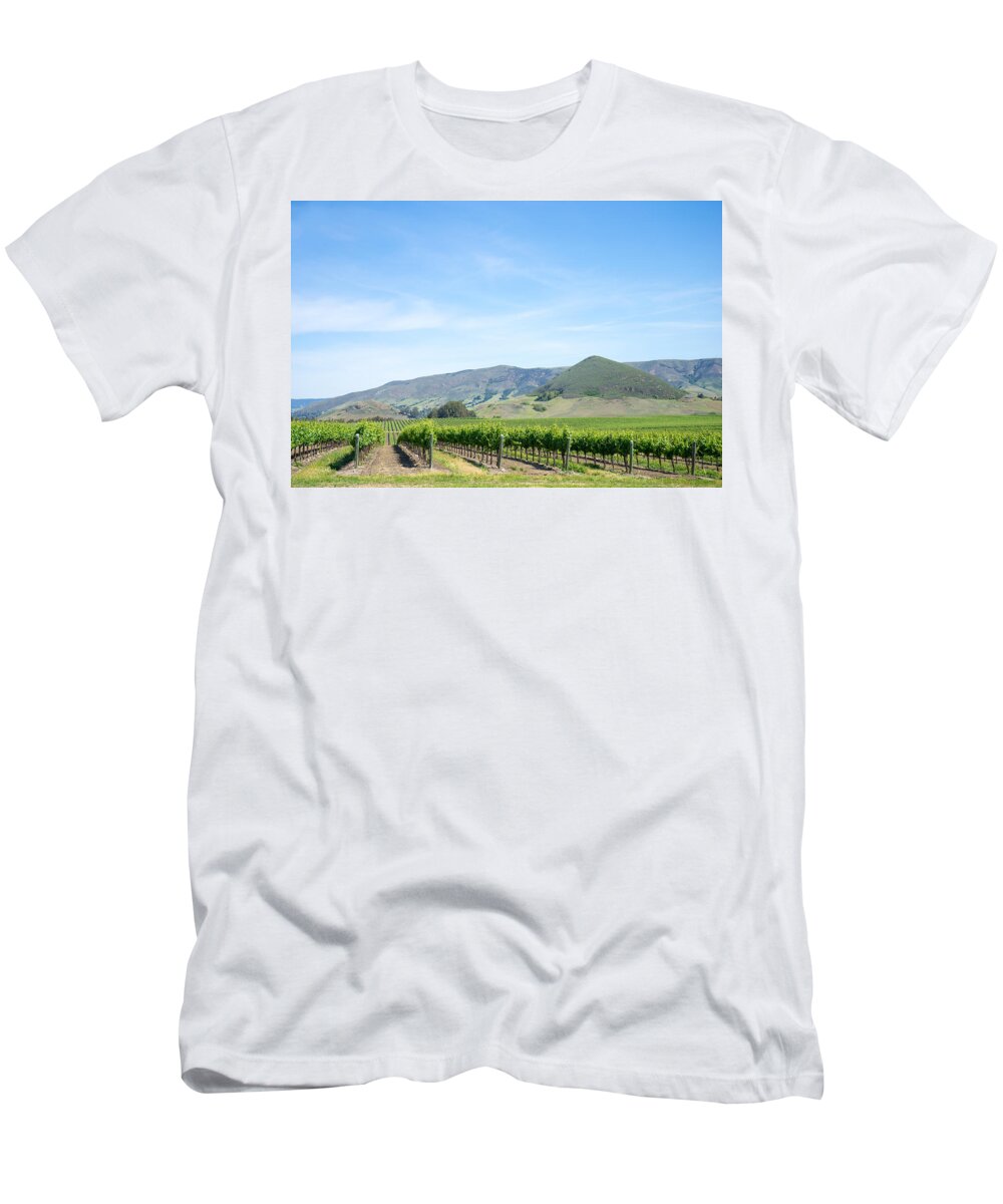 Edna Valley Vineyard T-Shirt featuring the photograph Wine Country Edna Valley by Priya Ghose