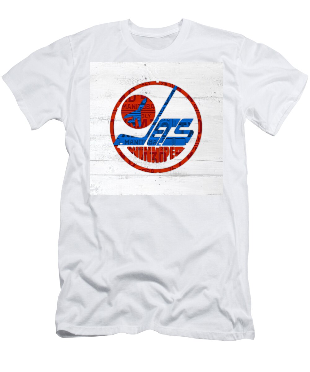 CustomCat Winnipeg Jets Vintage NHL Crewneck Sweatshirt White / 4XL