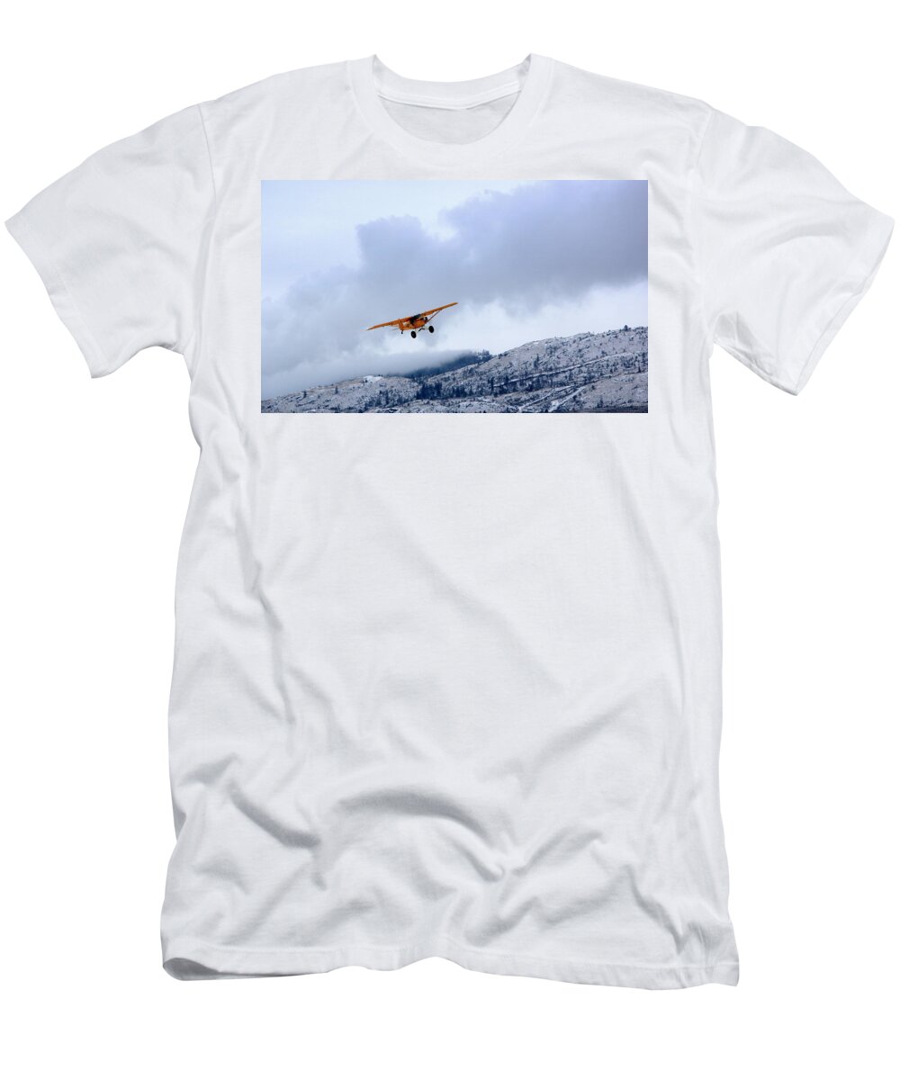 Haze T-Shirt featuring the photograph Winter Ride by Kathy Bassett