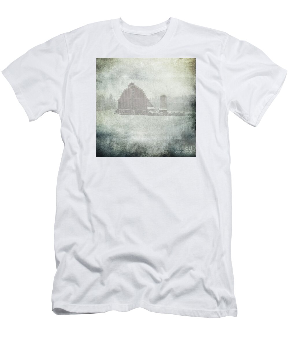 Farm T-Shirt featuring the photograph Winter Storm on Palouse by Sharon Elliott