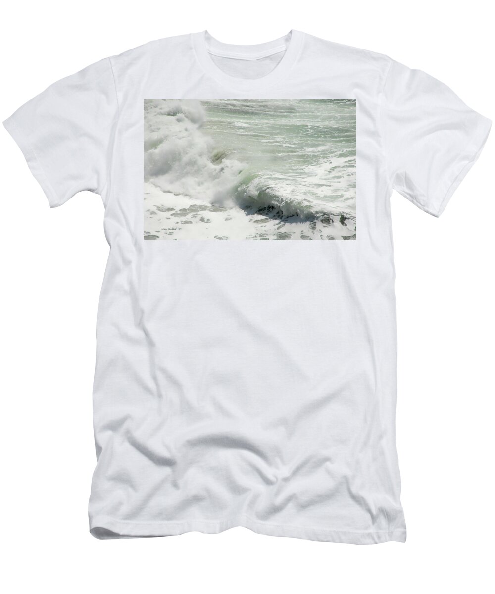 Ocean T-Shirt featuring the photograph With Foam Please by Donna Blackhall