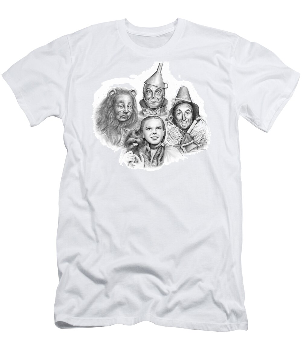 Wizard Of Oz T-Shirt featuring the drawing Wizard of Oz by Greg Joens