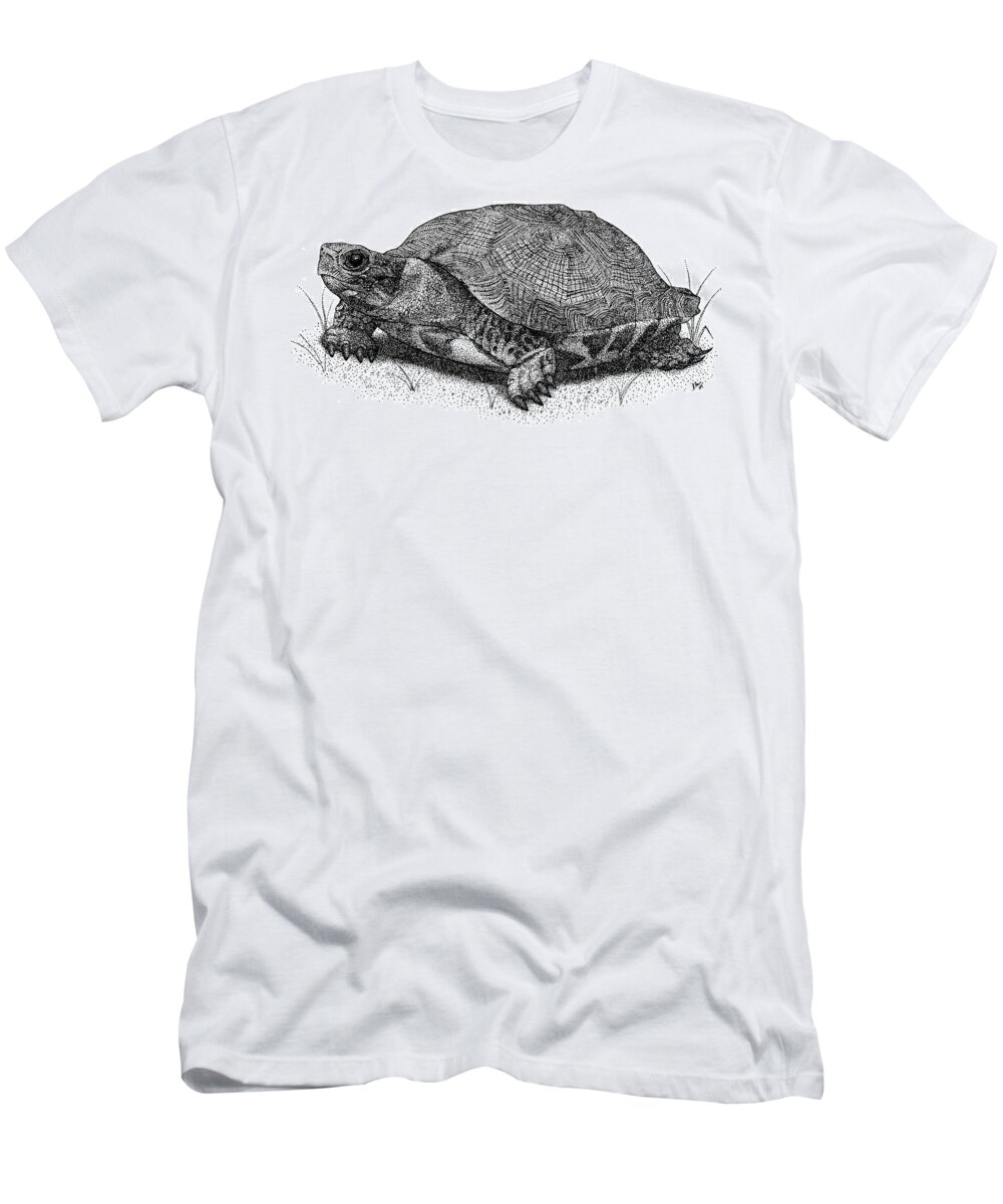 Wood Turtle T-Shirt featuring the photograph Wood Turtle by Roger Hall
