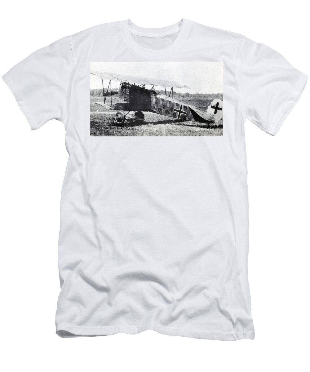 Technology T-Shirt featuring the photograph Wwi, German Fokker D Vii Fighter Plane by Photo Researchers