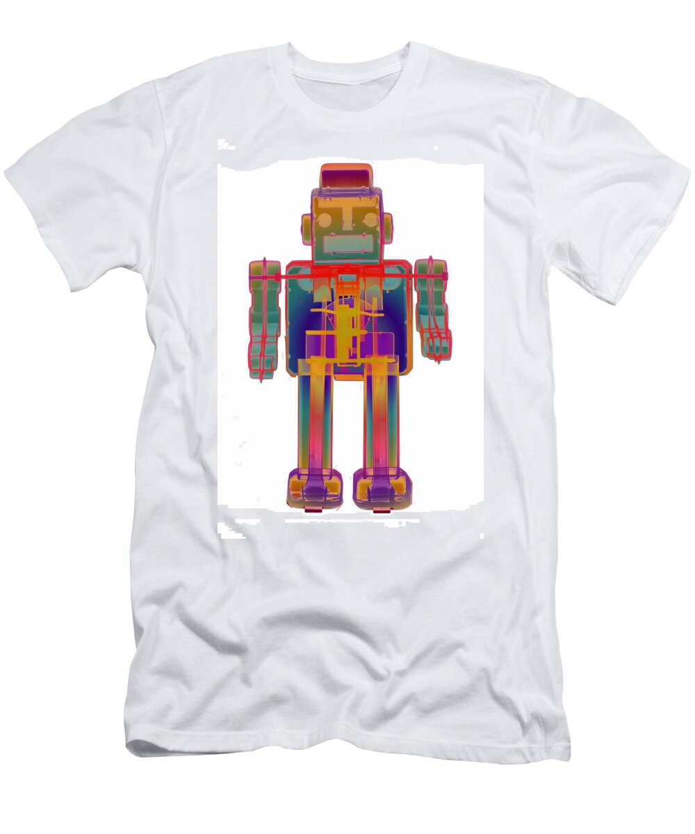 X-ray Art T-Shirt featuring the photograph X-ray Robot - 3N2O No.6 by Roy Livingston