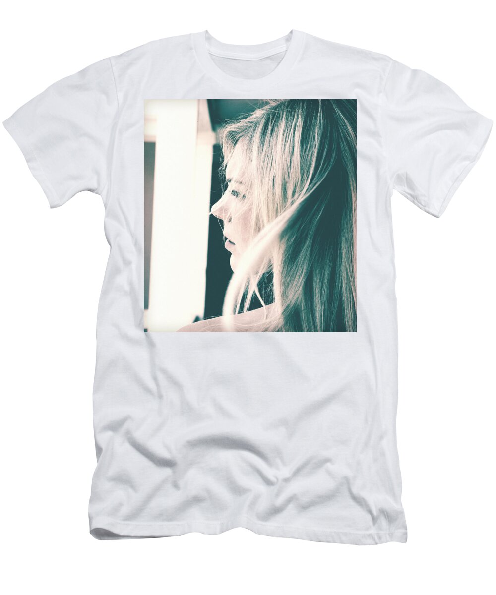 Young Woman T-Shirt featuring the photograph Young Woman by Jan Marvin by Jan Marvin