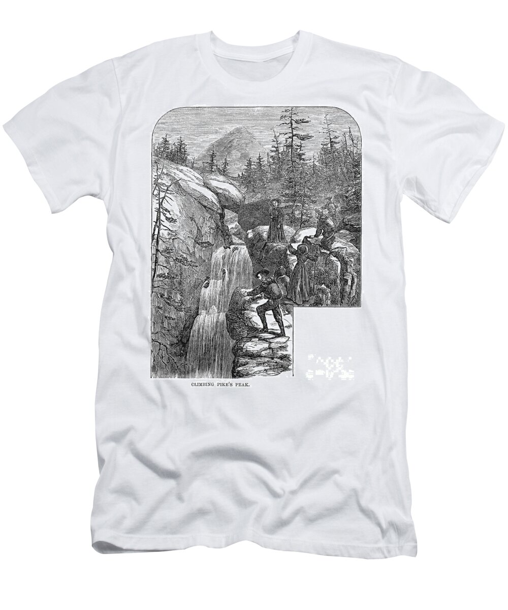 1867 T-Shirt featuring the photograph Colorado: Pikes Peak, 1867 #1 by Granger