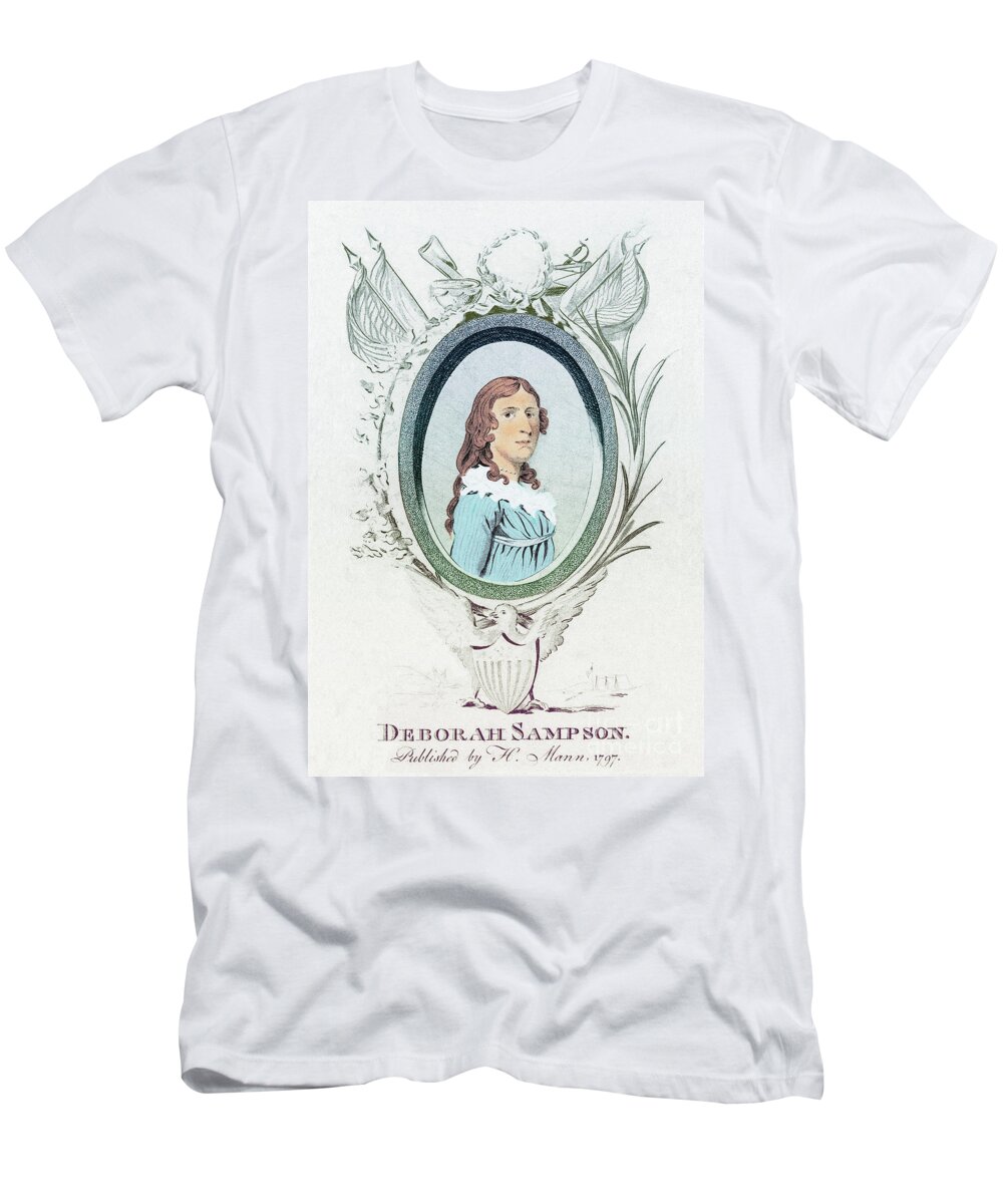History T-Shirt featuring the photograph Deborah Sampson, American Patriot #1 by Photo Researchers