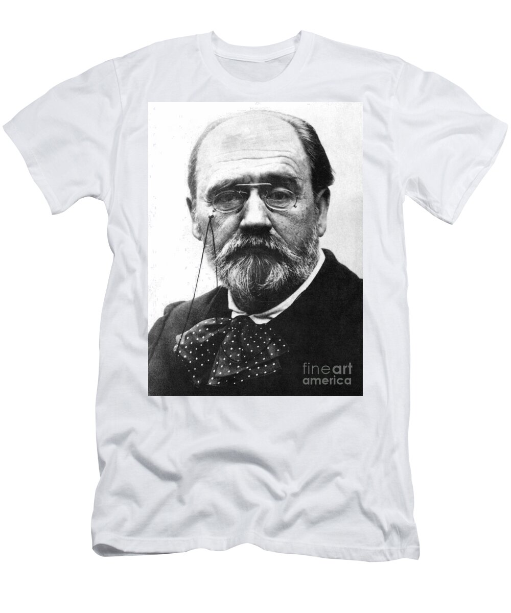19th Century T-Shirt featuring the photograph Emile Zola (1840-1902) #1 by Granger