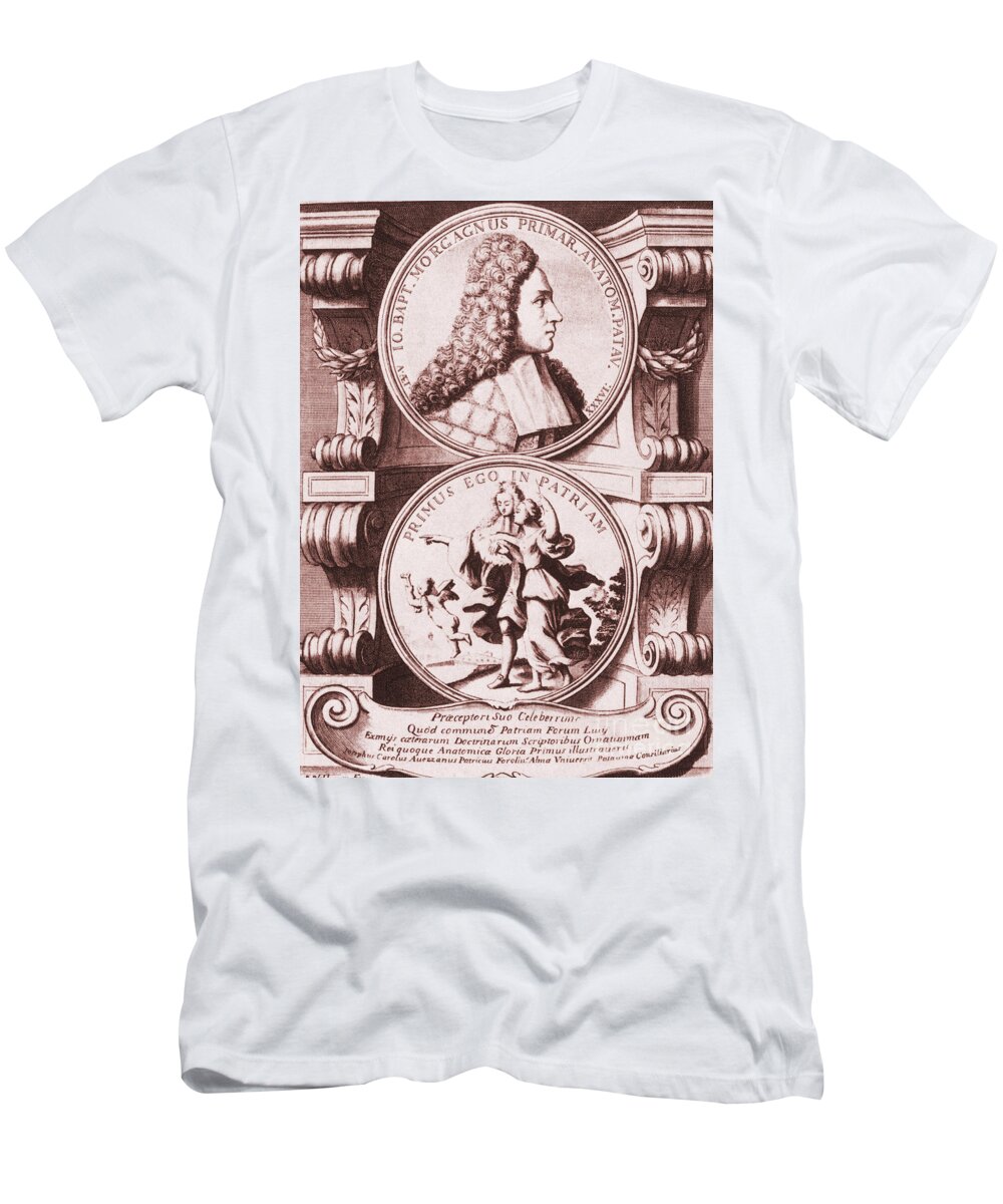 Historical T-Shirt featuring the photograph Giovanni Battista Morgagni #1 by Science Source