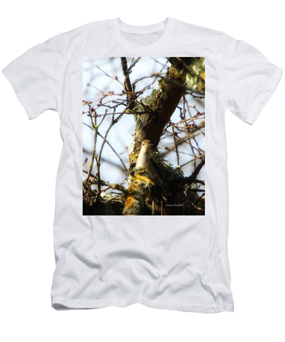 Bird T-Shirt featuring the photograph I See You #1 by Donna Blackhall