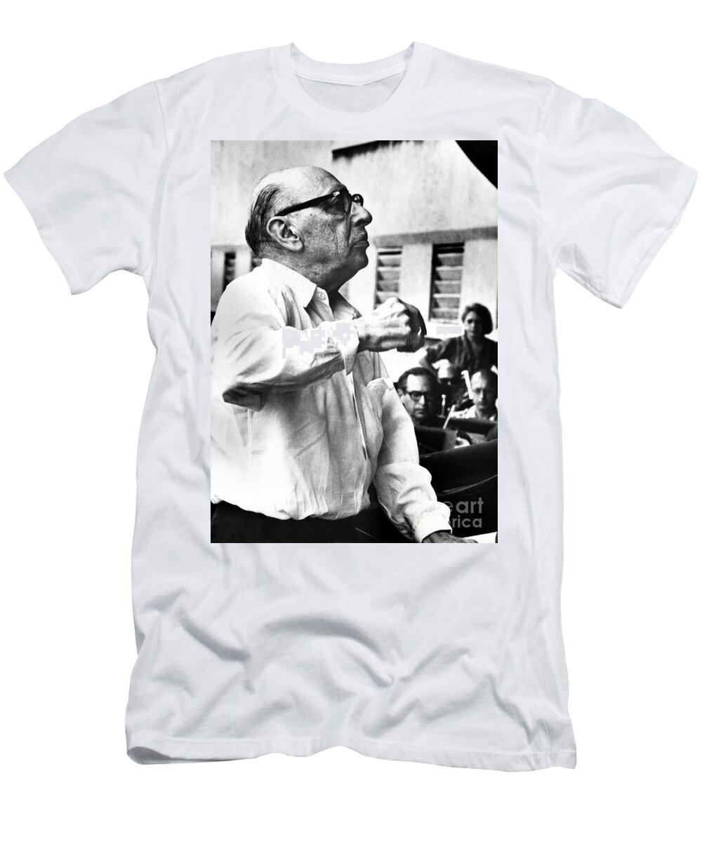 History T-Shirt featuring the photograph Igor Stravinsky, Russian Composer by Omikron