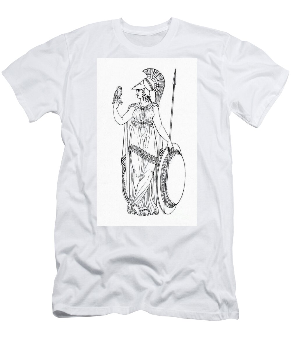 Medical T-Shirt featuring the photograph Minerva, Roman Goddess Of Medicine #1 by Photo Researchers