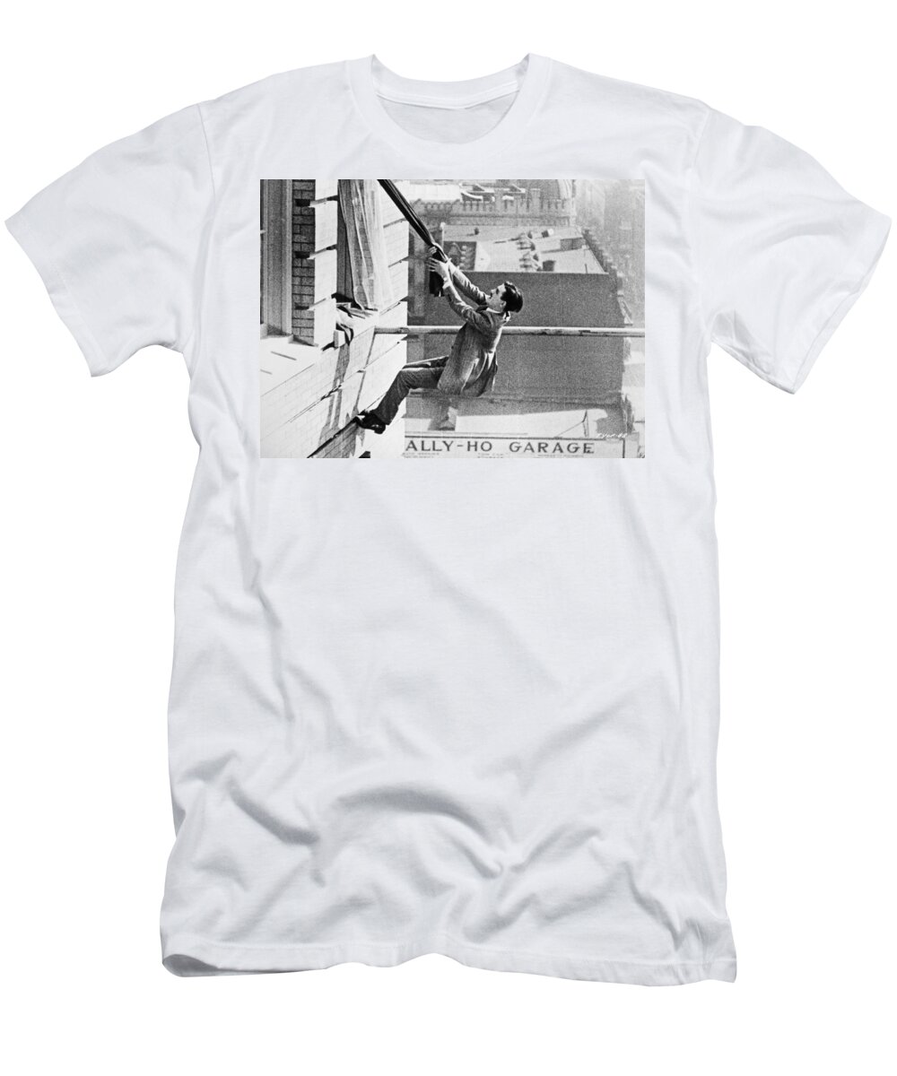 -man In Distress- T-Shirt featuring the photograph Silent Still: Man In Distress #1 by Granger