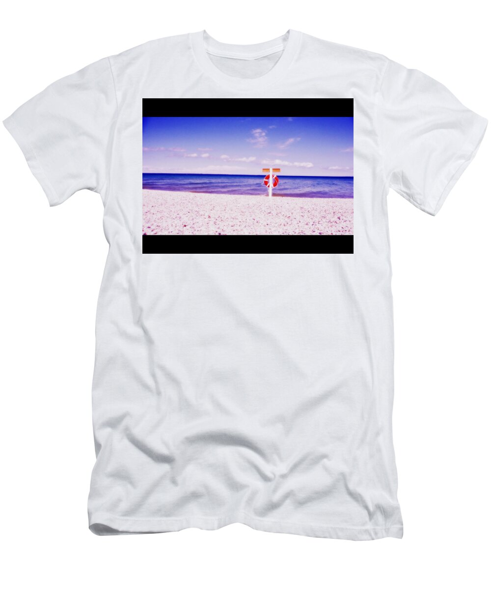 Point Nippigon Michigan T-Shirt featuring the photograph The Point #1 by Marysue Ryan