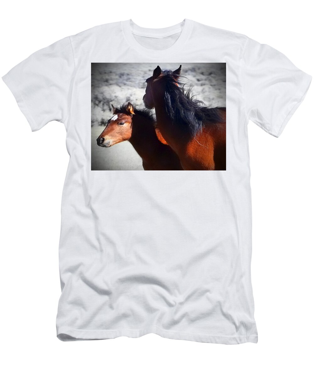 Horse T-Shirt featuring the photograph Costilla County #2 by Terry Fiala