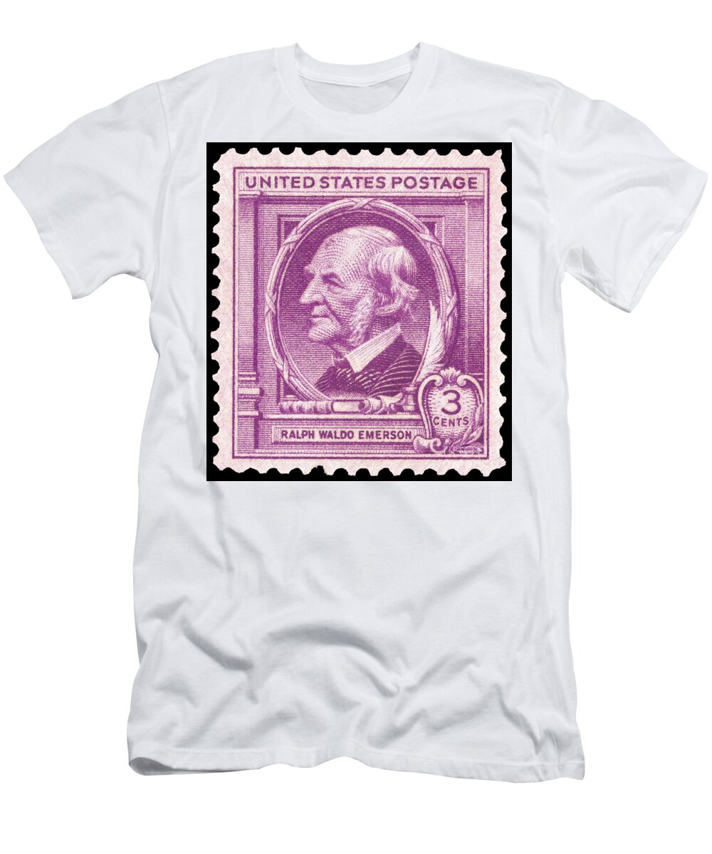 1940 T-Shirt featuring the drawing Ralph Waldo Emerson #9 by Granger