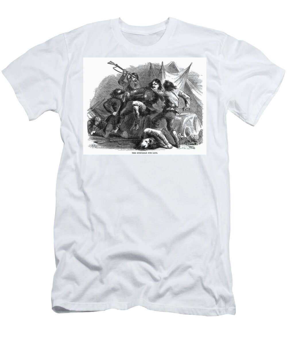 1861 T-Shirt featuring the photograph Wild Bill Hickok (1837-1876) #2 by Granger