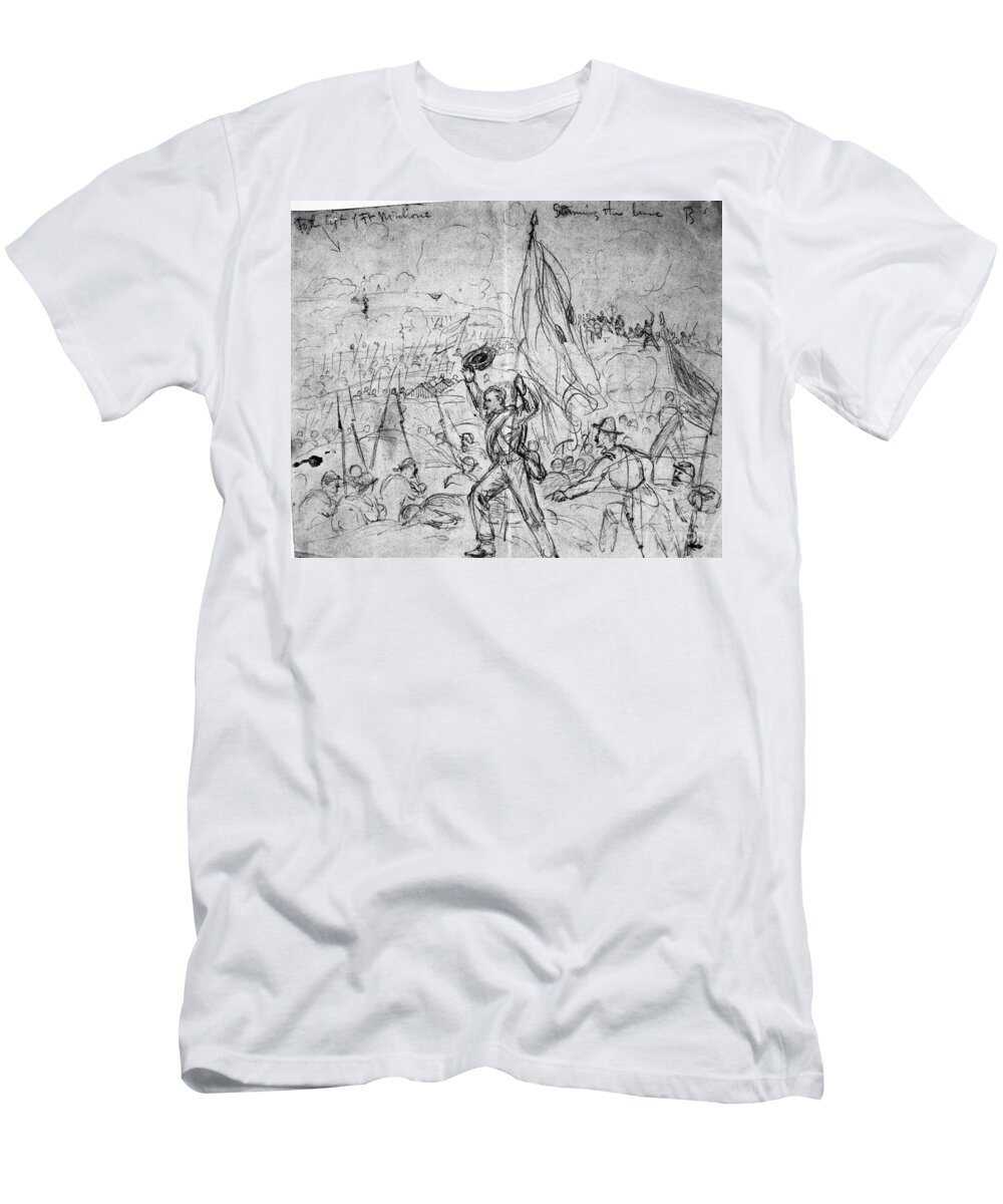 1865 T-Shirt featuring the photograph Civil War: Petersburg #6 by Granger