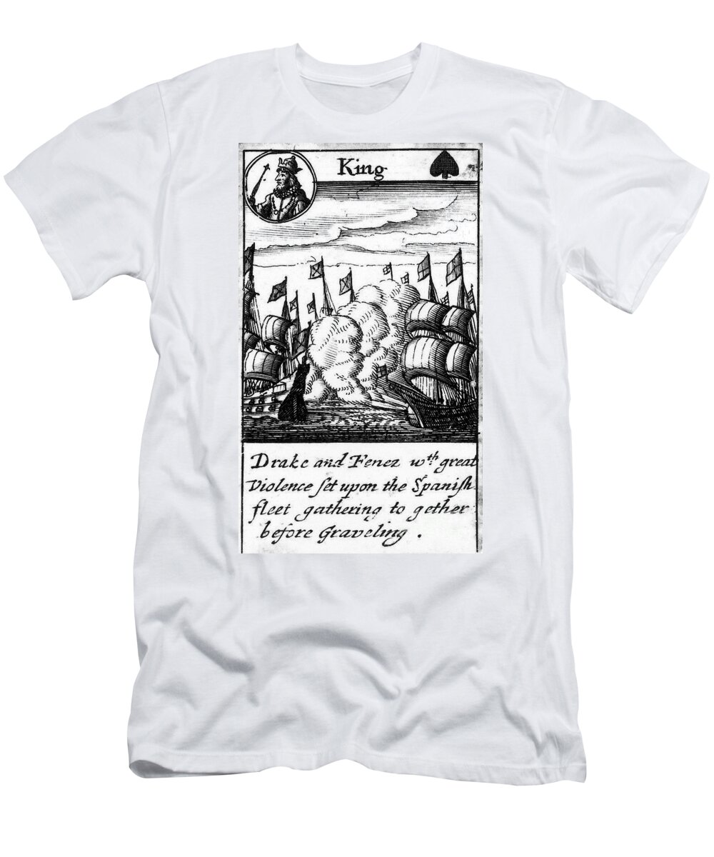 1588 T-Shirt featuring the photograph Spanish Armada, 1588 #62 by Granger