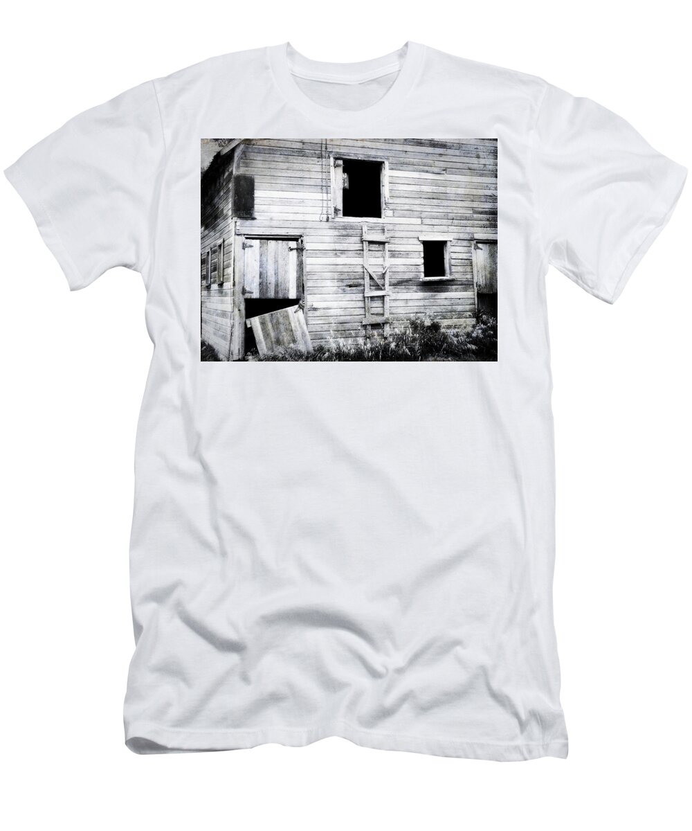 Barn T-Shirt featuring the photograph Aging Barn by Julie Hamilton