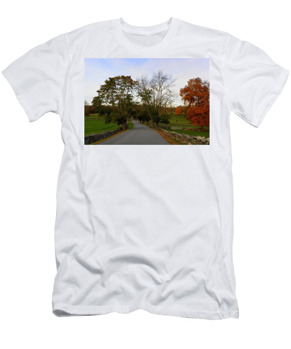 Fall Setting T-Shirt featuring the photograph Autumn Serenity by Kim Galluzzo