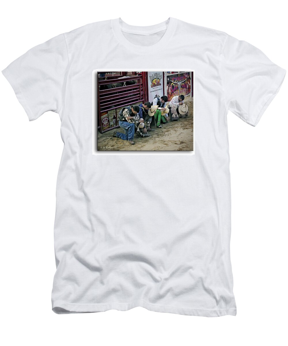 2d T-Shirt featuring the photograph Bull Riders Prayer by Brian Wallace