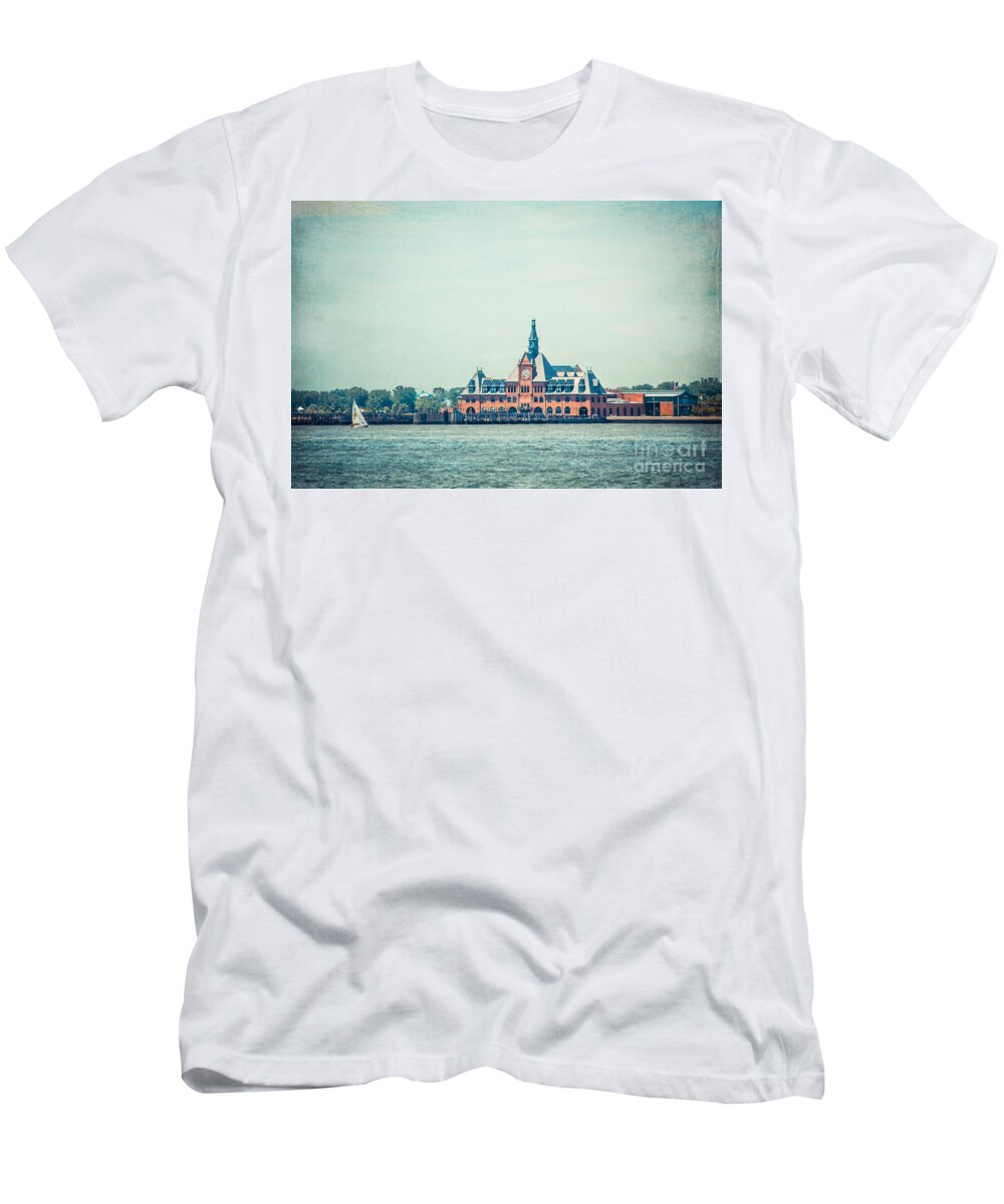 Nyc T-Shirt featuring the photograph Central Railroad Terminal of New Jersey by Hannes Cmarits