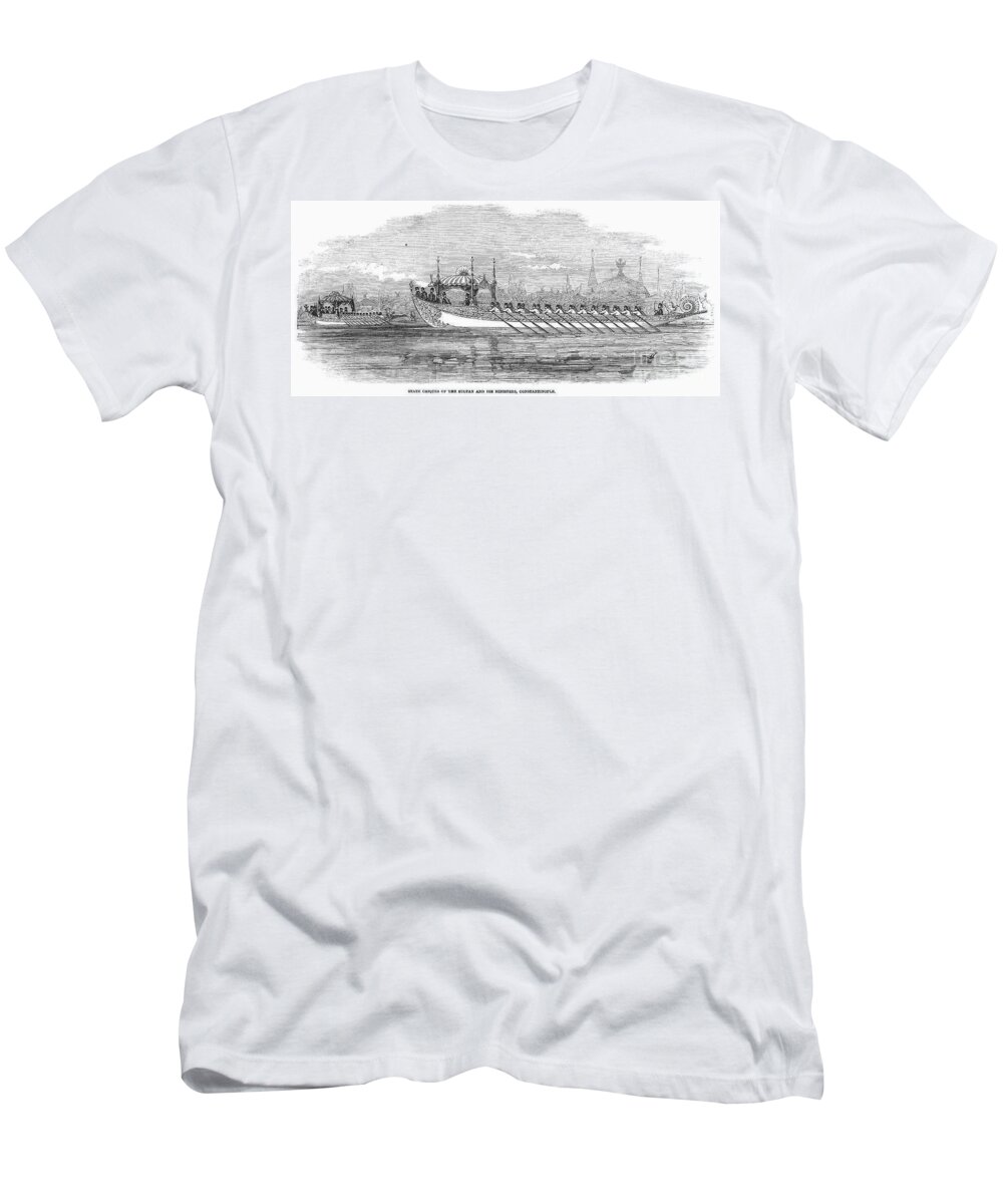 1853 T-Shirt featuring the photograph Constantinople: Barge, 1853 by Granger