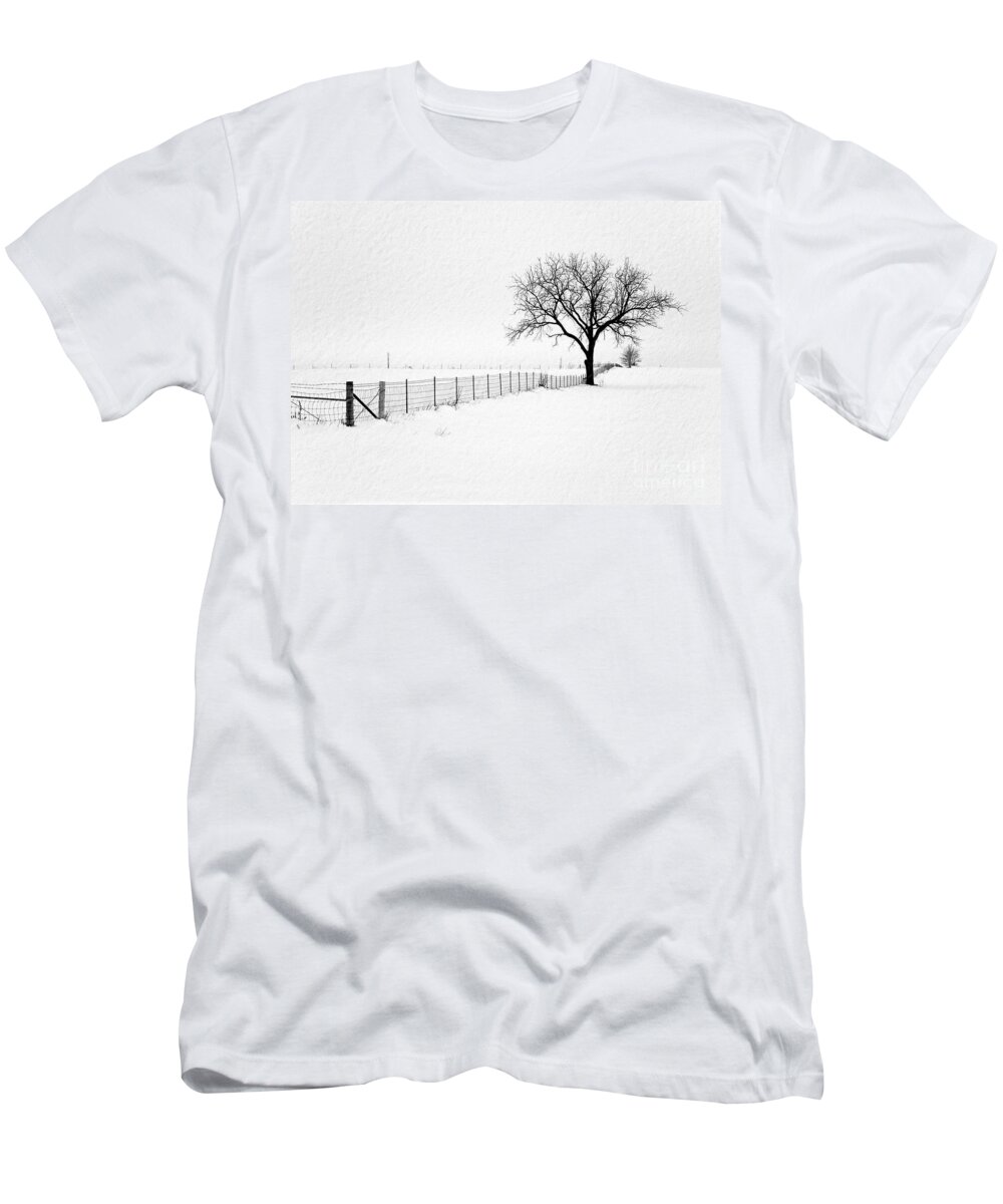 Black And White Photography T-Shirt featuring the photograph December by Sue Stefanowicz