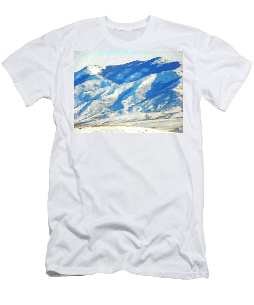 Abstract T-Shirt featuring the photograph Elk Mountain Wyoming by Lenore Senior