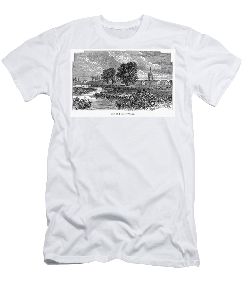 English T-Shirt featuring the photograph England: Scrooby Village by Granger