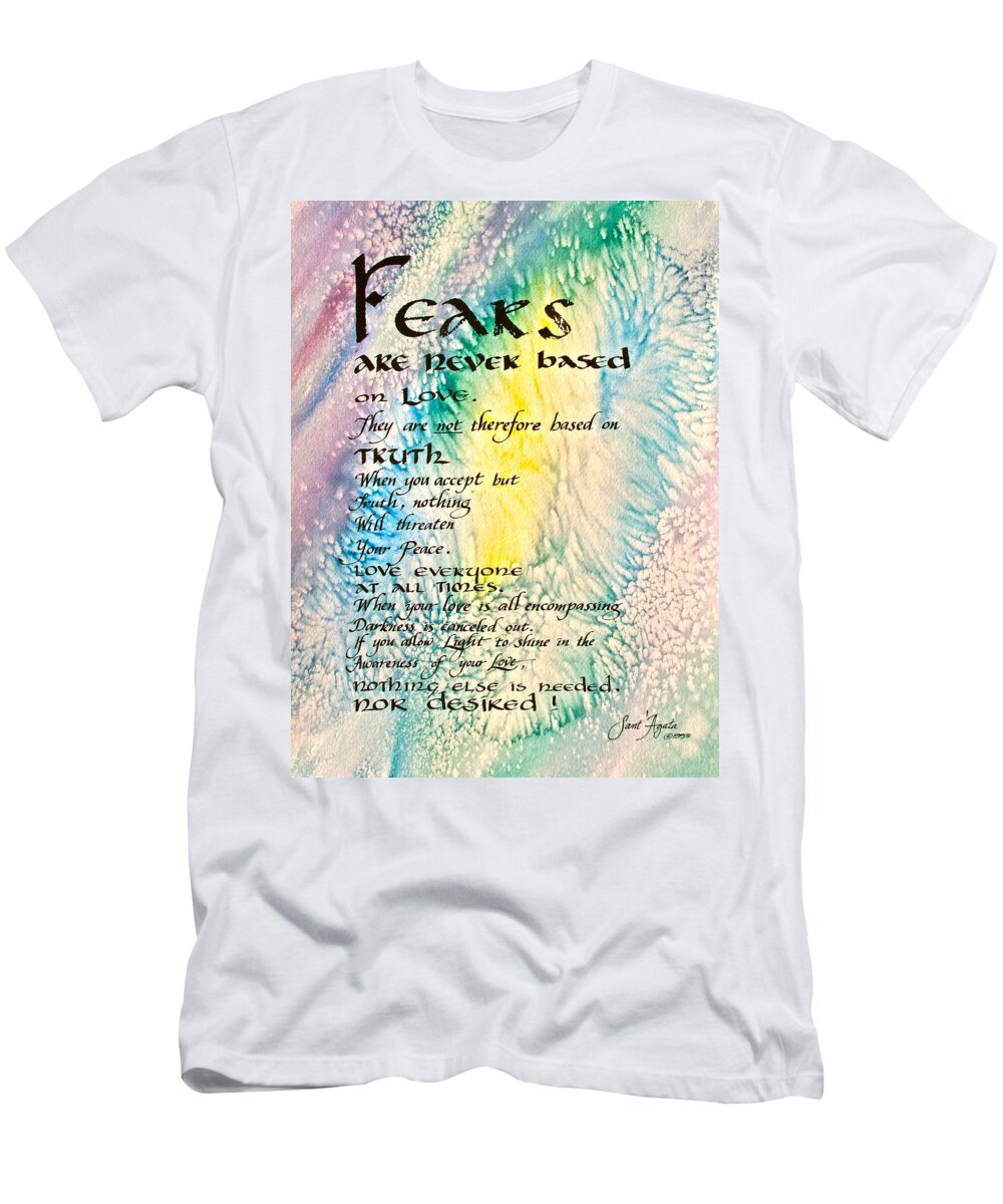 Colors T-Shirt featuring the painting Fears by Frank SantAgata