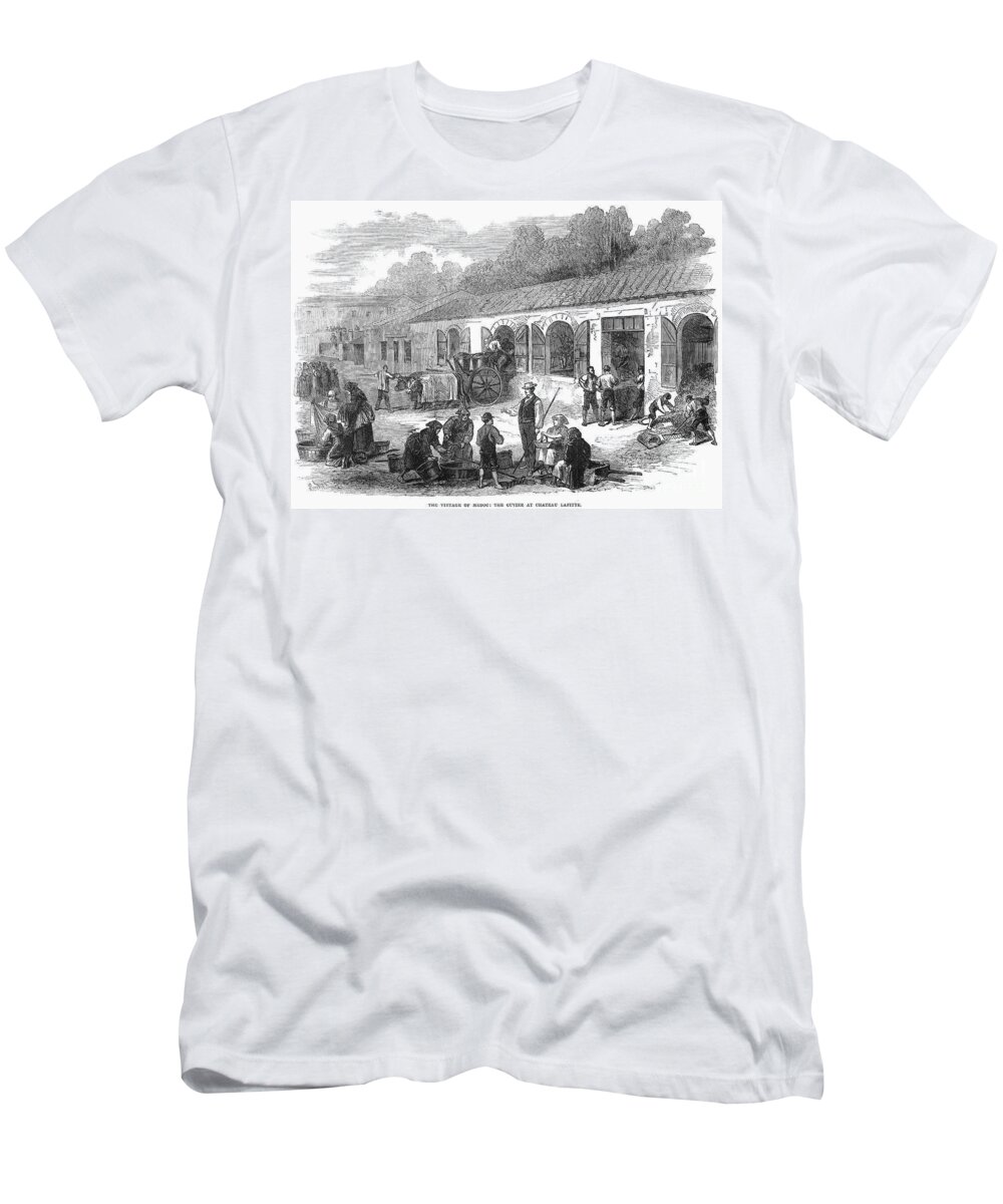 1871 T-Shirt featuring the photograph France: Winemaking, 1871 by Granger