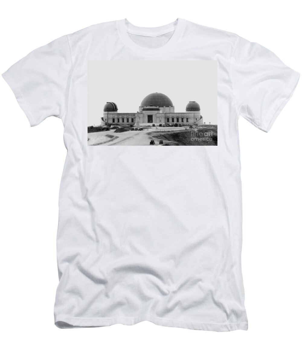 History T-Shirt featuring the photograph Griffith Observatory, Los Angeles by Science Source