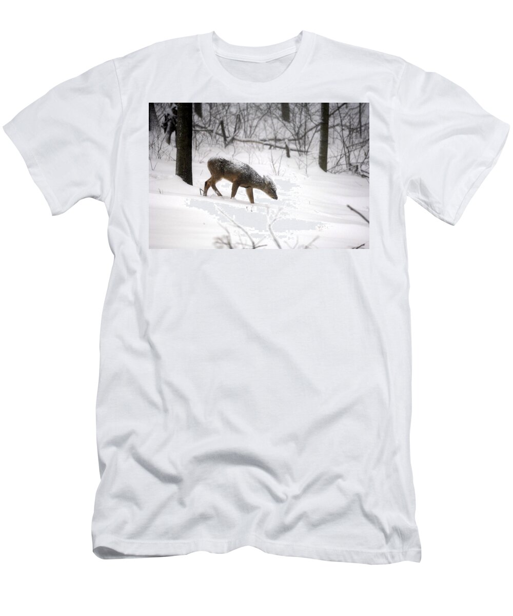 Hard Winter T-Shirt featuring the photograph Hard Winter Indeed by Randall Branham