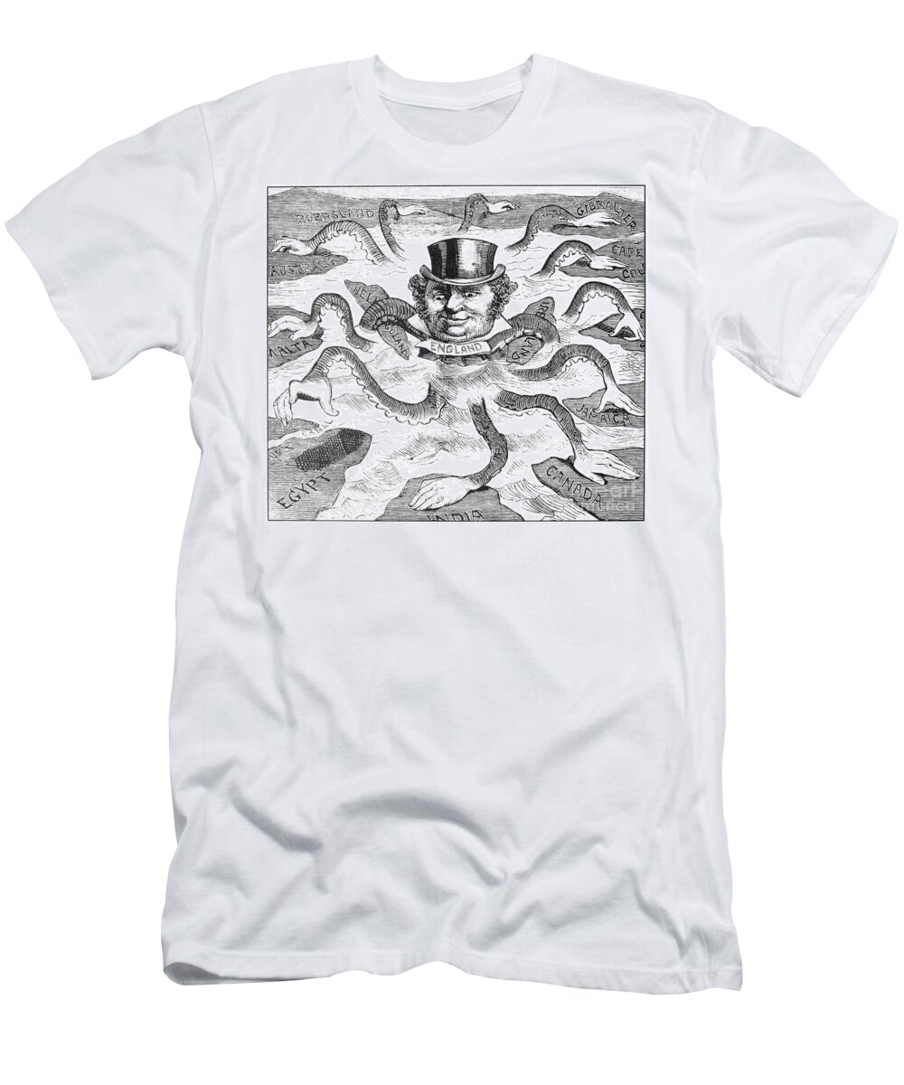 1882 T-Shirt featuring the drawing Imperialism Cartoon, 1882 by Granger