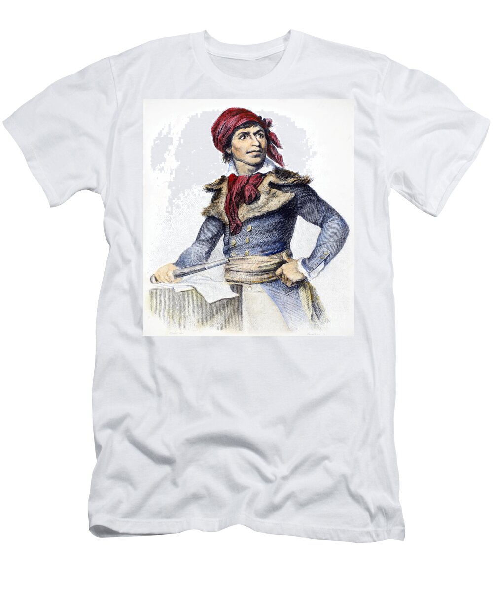 18th Century T-Shirt featuring the photograph Jean-paul Marat (1743-1793) by Granger