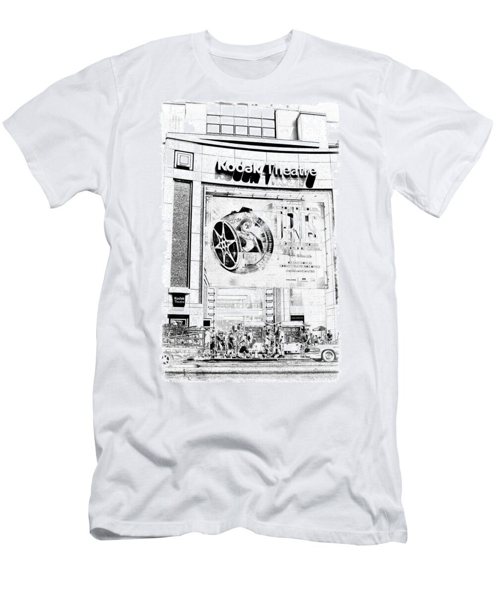 Academy T-Shirt featuring the photograph Kodak Theatre by Ricky Barnard