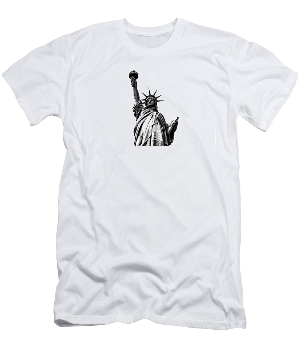 Statue Of Liberty T-Shirt featuring the photograph Lady Liberty by La Dolce Vita