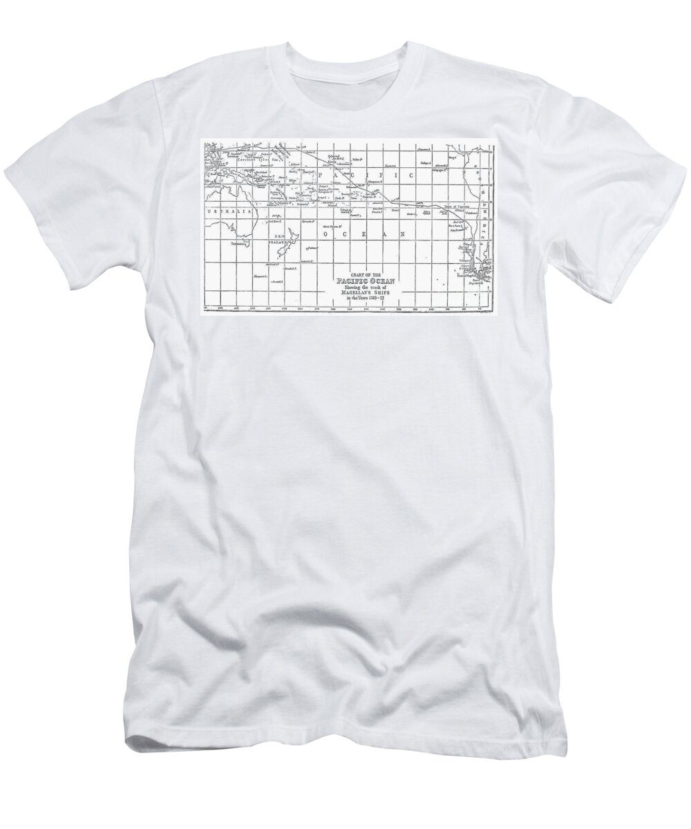 Magellan: Map, 1519-1522 T-Shirt by Granger - Pixels