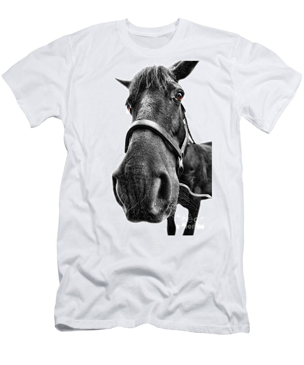 Yhun Suarez T-Shirt featuring the photograph Me So Horsey by Yhun Suarez