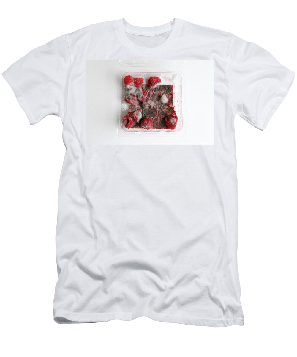 Still Life T-Shirt featuring the photograph Moldy Raspberries by Photo Researchers