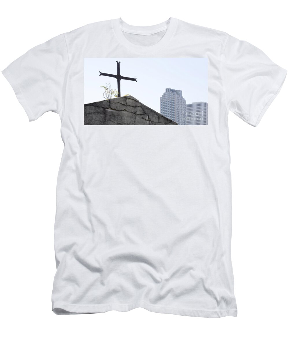 Tomb T-Shirt featuring the photograph New Orleans Skyline by Kathleen K Parker