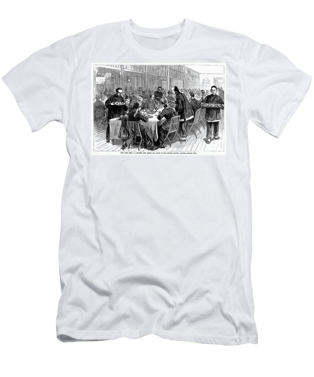1881 T-Shirt featuring the photograph New York: New Years Party by Granger