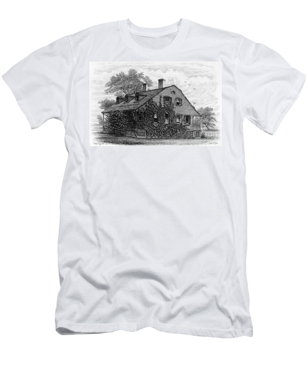 1698 T-Shirt featuring the photograph Nyc: Farmhouse, 1698 by Granger