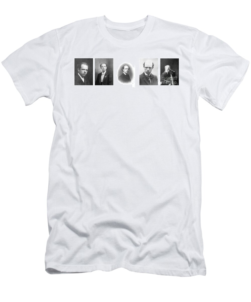 History T-Shirt featuring the photograph Pablo Casals, Spanish-catalan Cellist by Photo Researchers