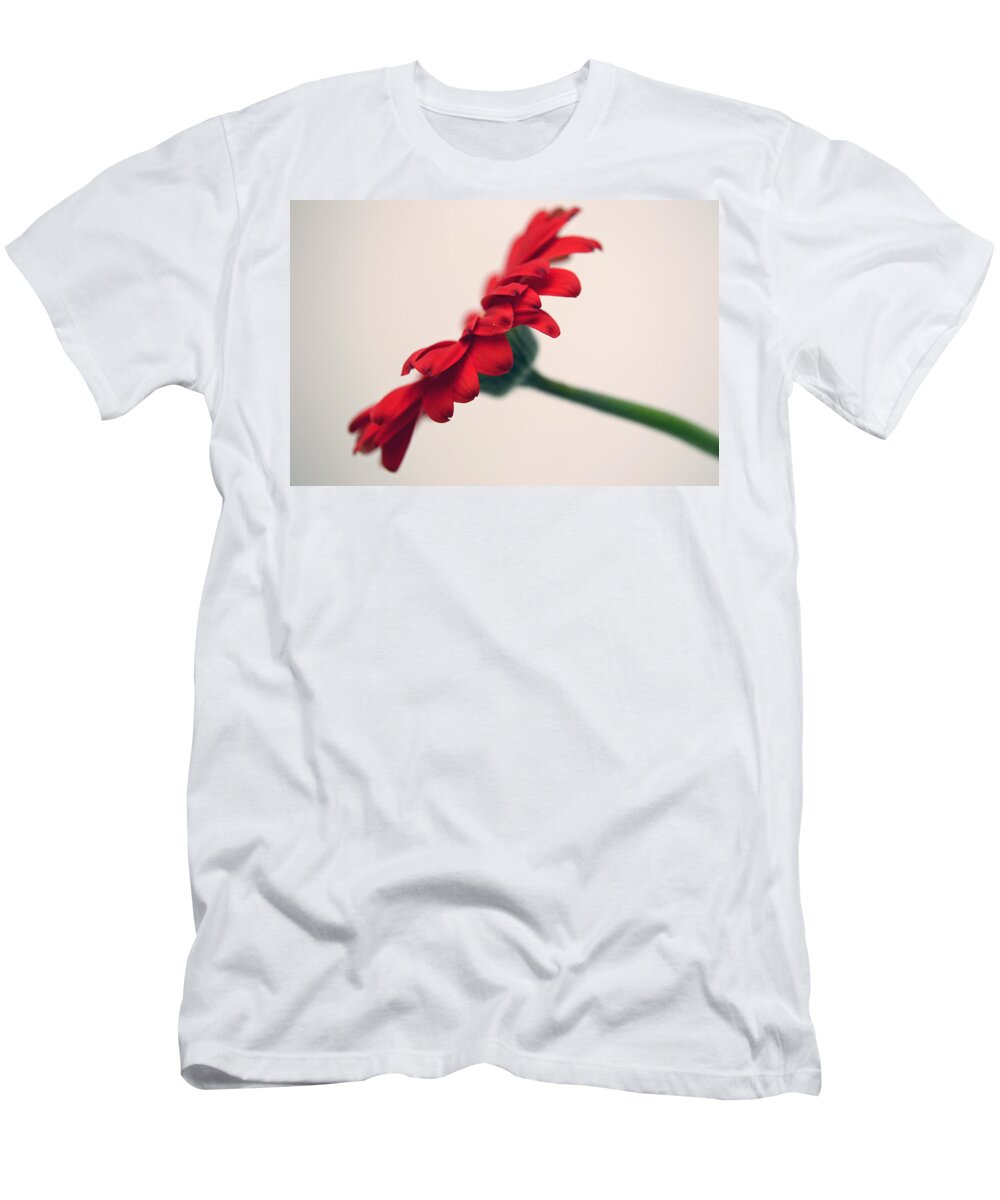 Gerbera Daisy T-Shirt featuring the photograph Passions Voice by Melanie Moraga